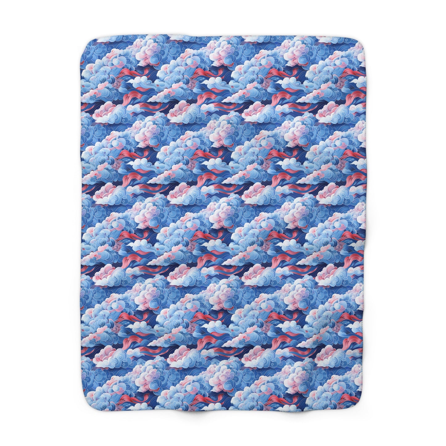 Azure Kumo Flow Fleece Blanket