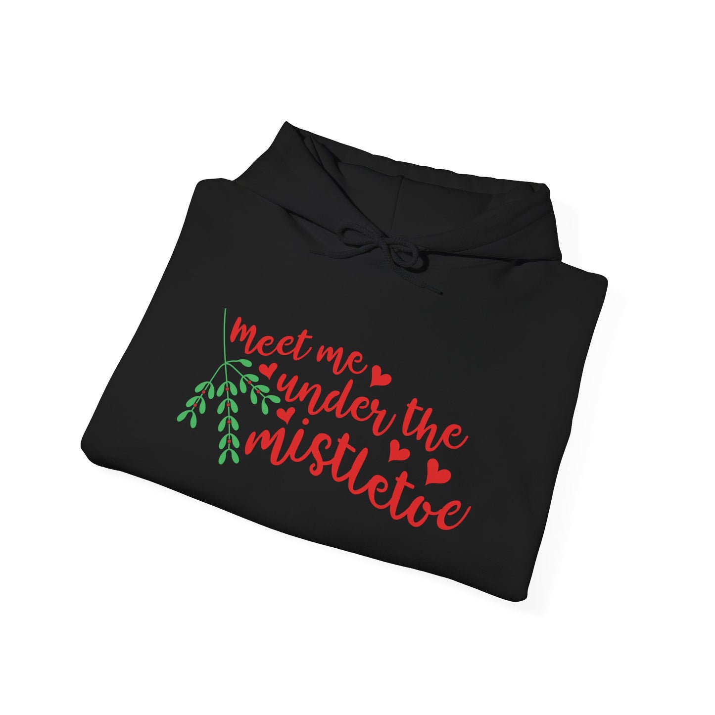 Meet Me Under The Mistletoe Adult Heavy Blend™ Hooded Sweatshirt