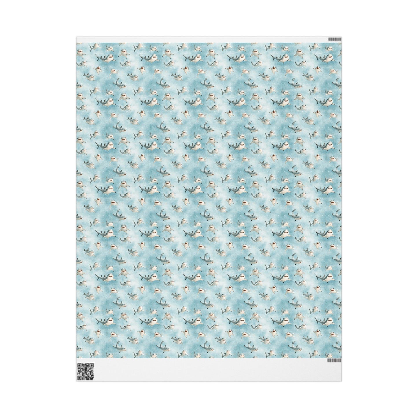 Cute Sharks Wrapping Paper