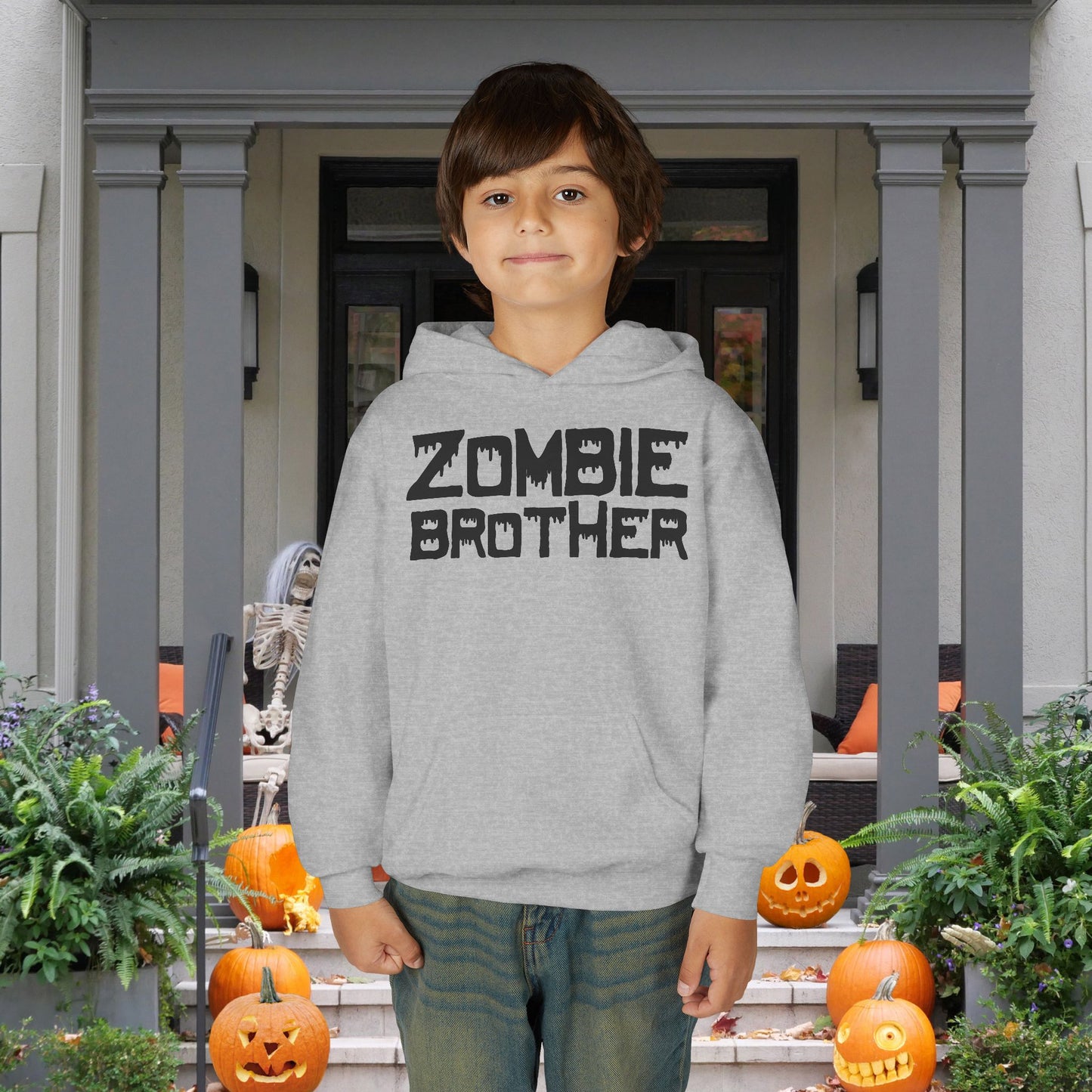 ""Zombie Brother Youth Heavy Blend Hoodie
