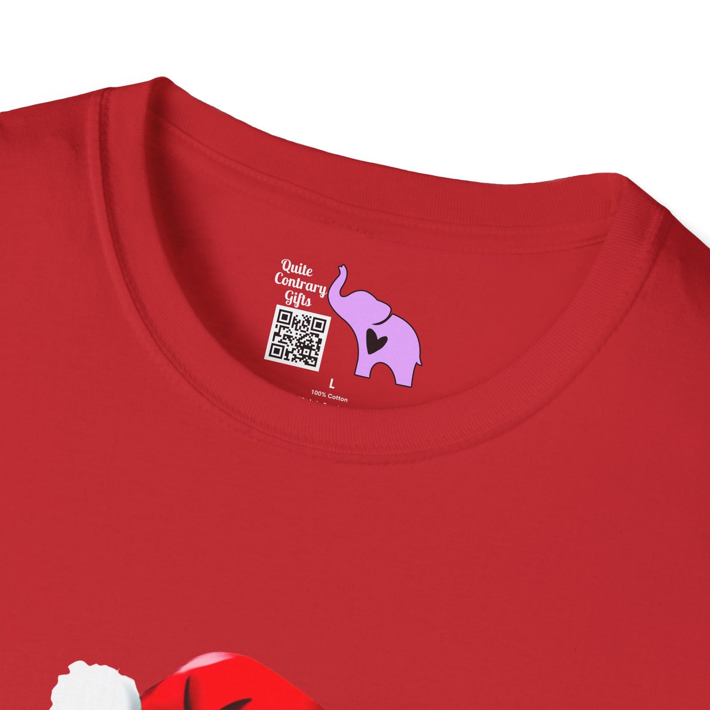 Santa Kitten Adult T-shirt