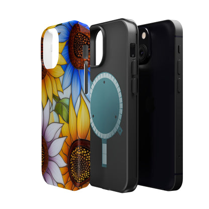 Colorful Sunflowers MagSafe® Compatible Tough Case for iPhone