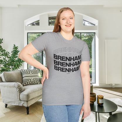 Brenham (Triple Arched) Texas Adult T-shirt