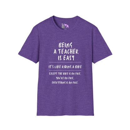 Being A Teacher Is Like Riding A Bike... Adult T-shirt