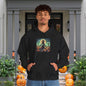 Halloween Scarecrow w/Pumpkins 4 Heavy Blend™ Hooded Sweatshirt