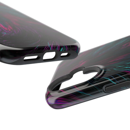 Pink Orchid Feathers MagSafe® Compatible Tough Case for iPhone