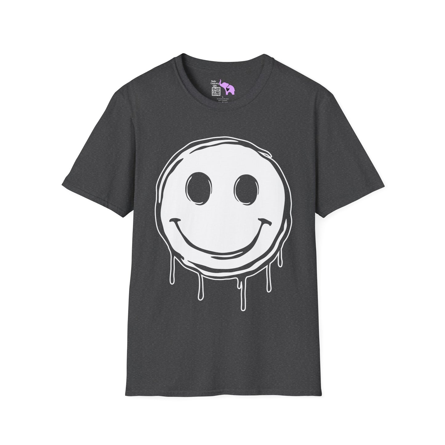 Melty Smiley Face Adult T-shirt