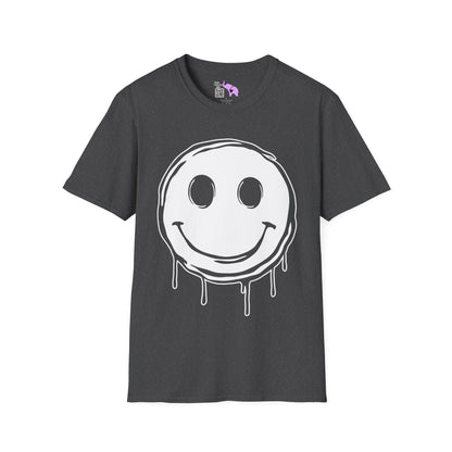 Melty Smiley Face Adult T-shirt