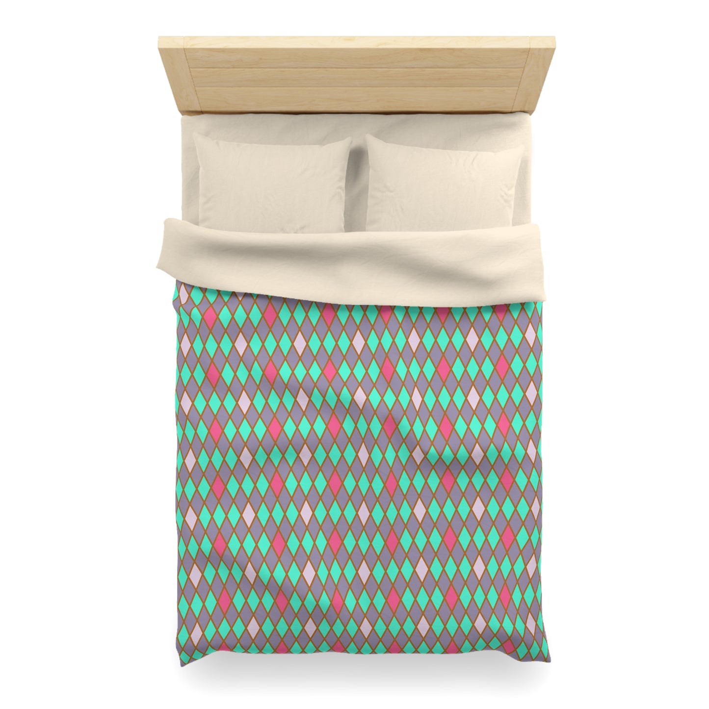 Teal Drift Harlequin Microfiber Duvet Cover