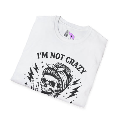 I'm Not Crazy I'm Spicy Adult T-shirt