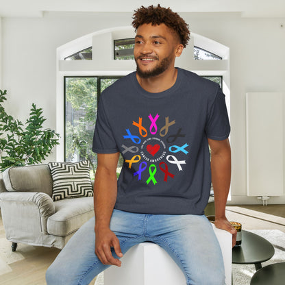 Fight Cancer in All Colors 23 Adult T-shirt