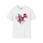Patchwork Quilt Heart Adult T-shirt