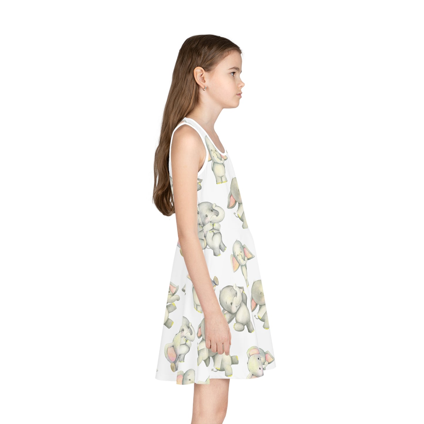 Dancing Elephants Girls' Sleeveless Sundress
