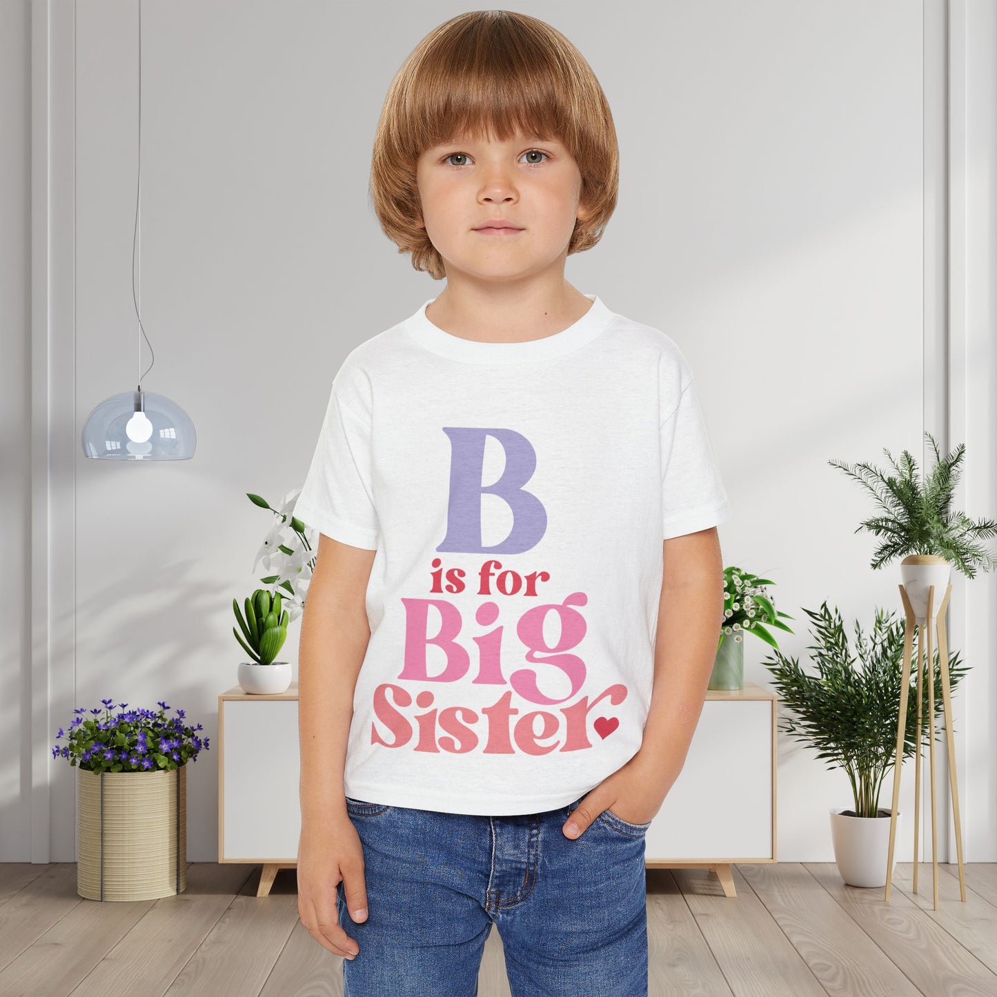 B is for Big Sister Heavy Cotton™ Toddler T-shirt