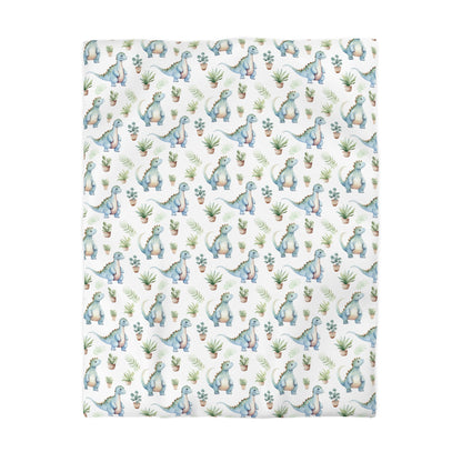 Adorable Dinosaurs Microfiber Duvet Cover