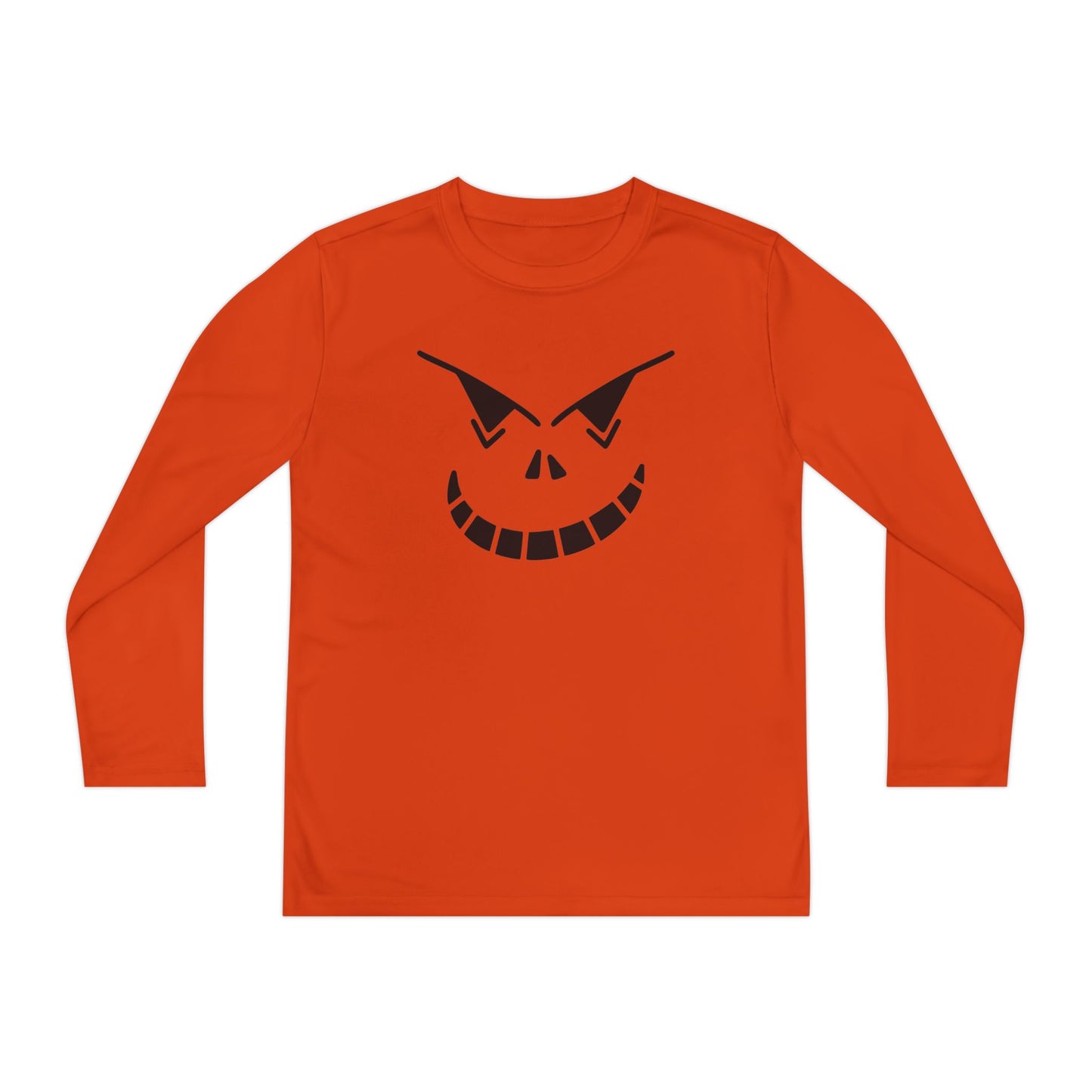 Spooky Jack-O-Lantern Youth Long Sleeve Tee