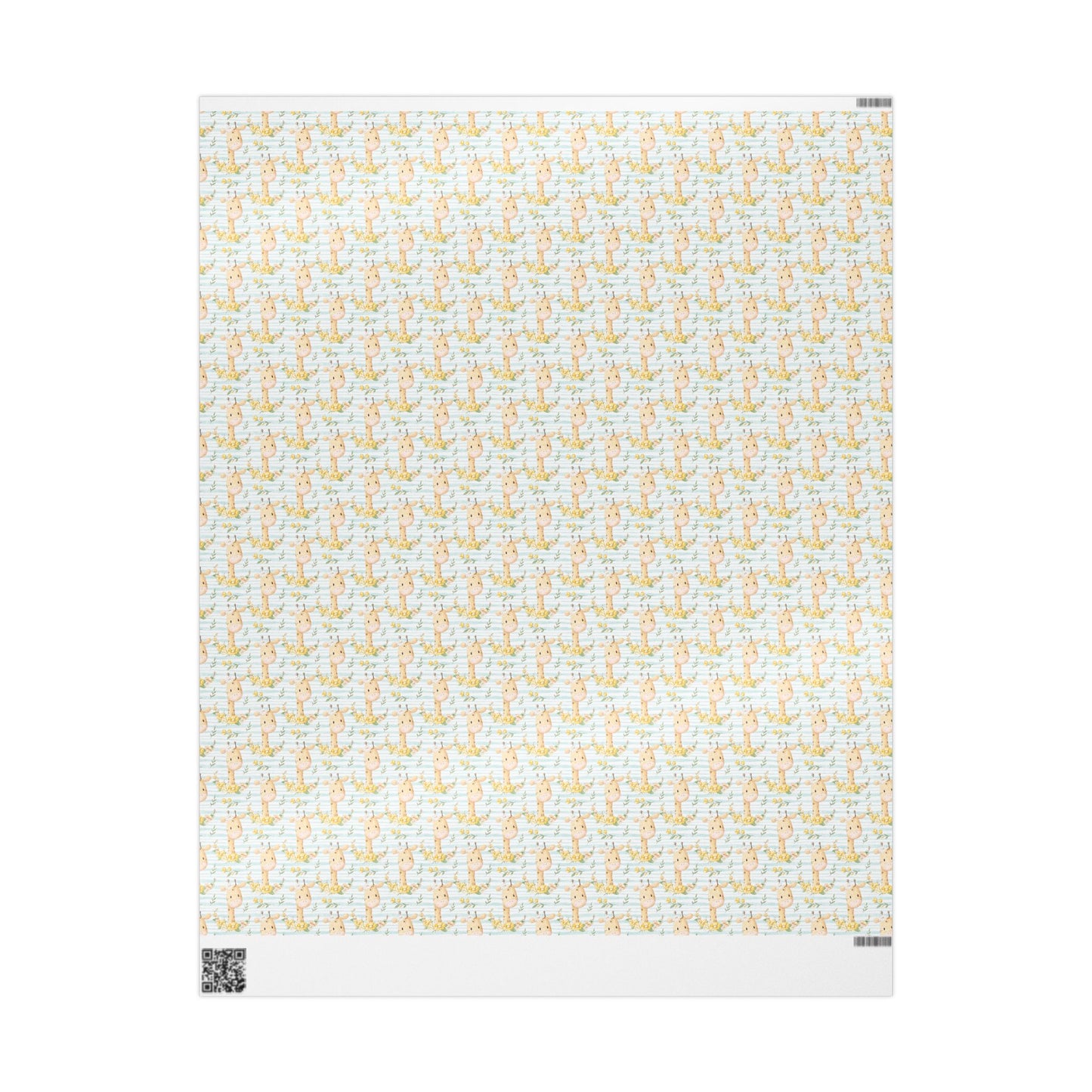 Giraffes in Bloom Wrapping Paper