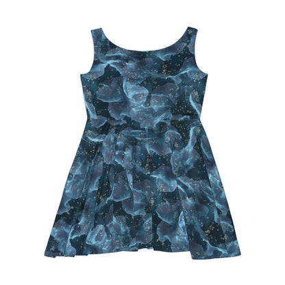 Midnight Sheer & Lace Women's Skater Dress