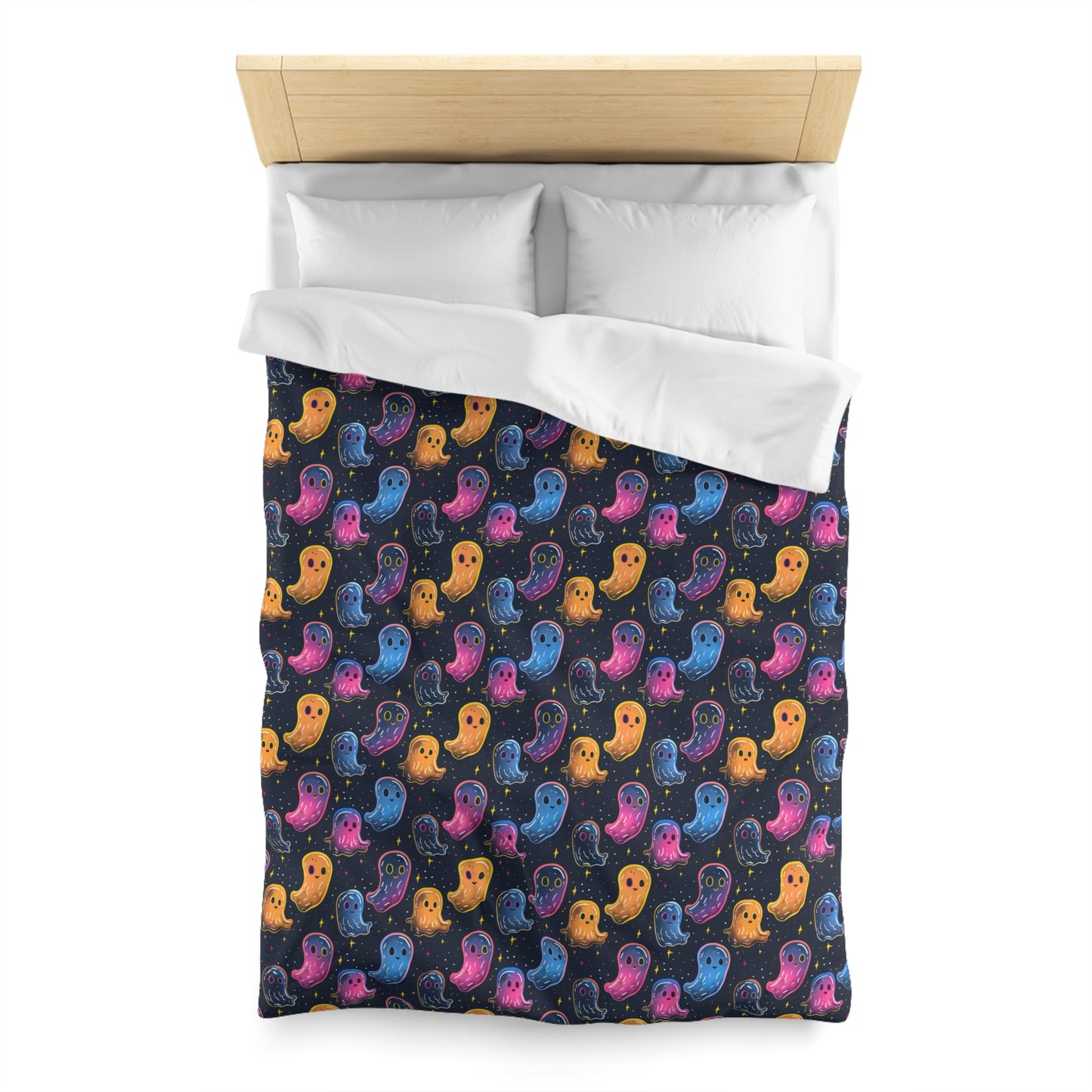 Neon Haunters Microfiber Duvet Cover