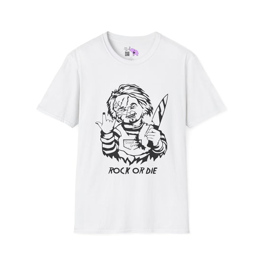 Chucky Rock or Die Adult T-shirt