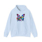 Floral Butterfly Heavy Blend™ Hooded Sweatshirt