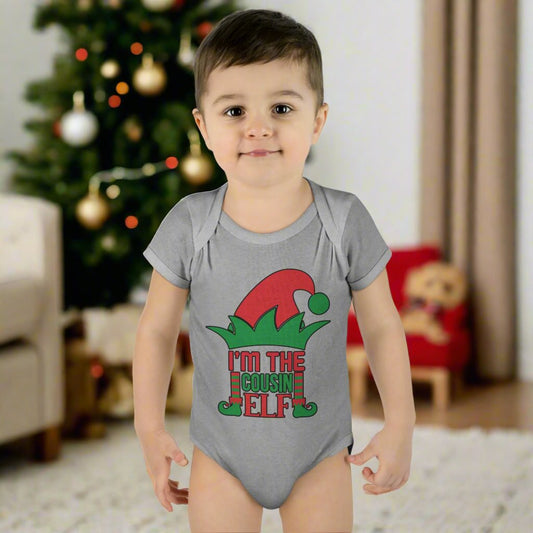 I'm The Cousin Elf Infant Baby Rib Bodysuit