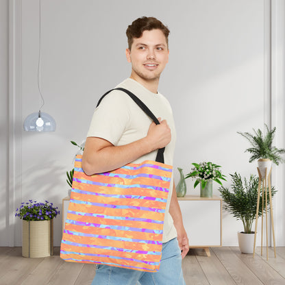 Split Spectrum Camo Canvas Tote Bag