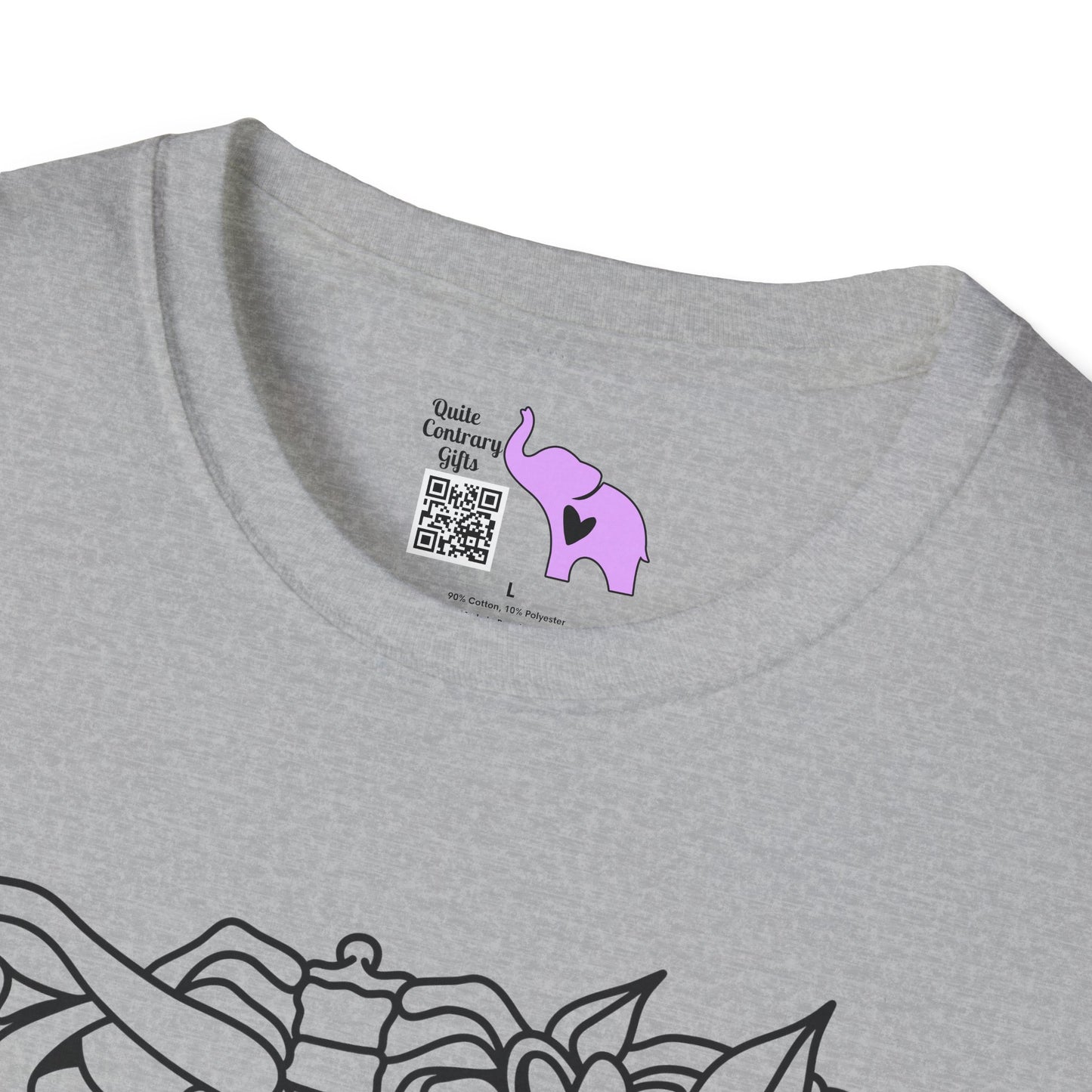 Floral Ribcage Adult Tshirt