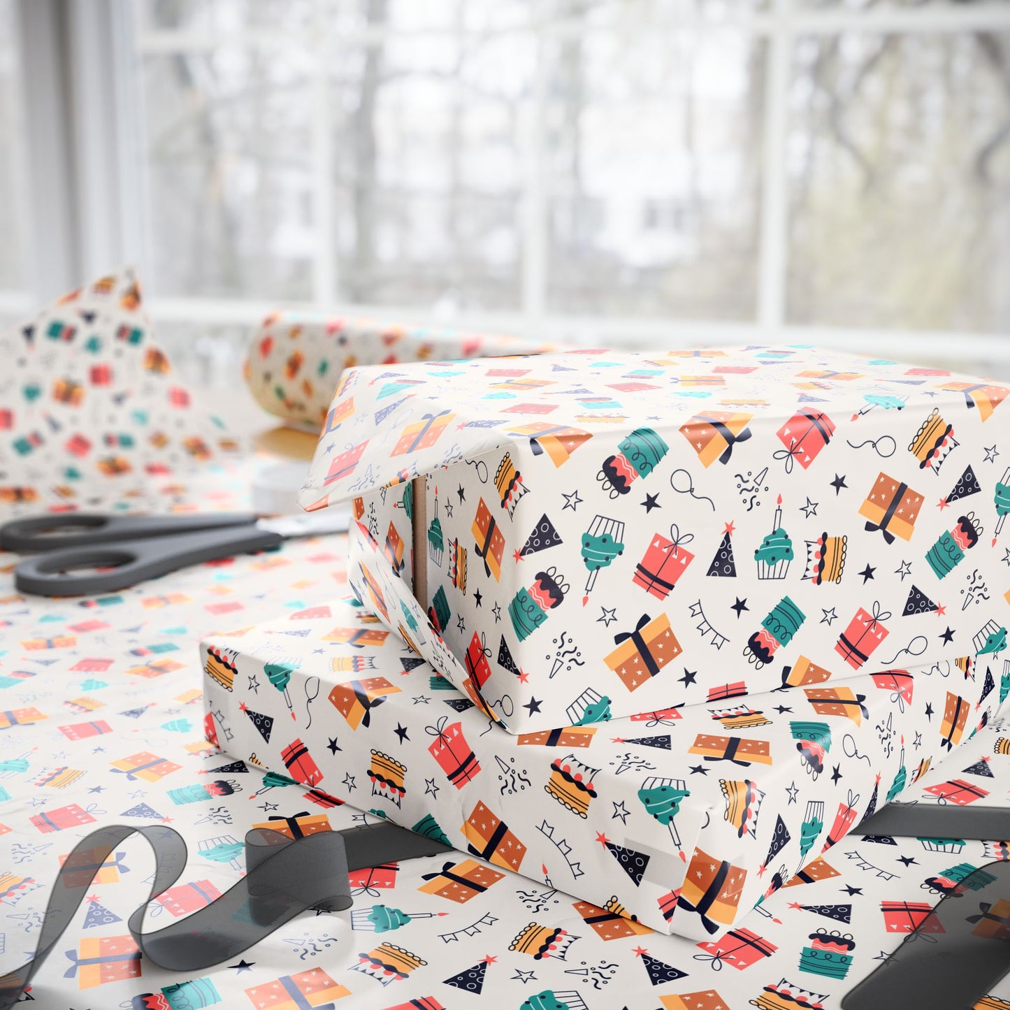 Happy Little Presents Wrapping Paper
