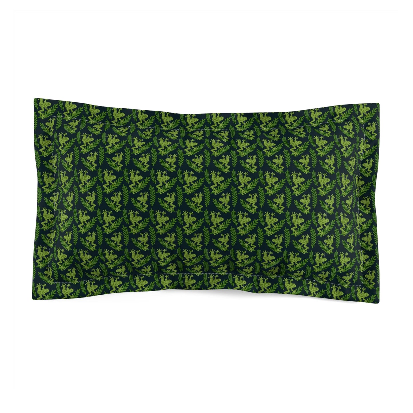 Emerald Canopy Frogs Pillow Sham