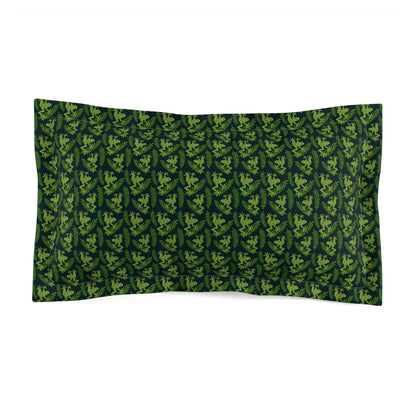 Emerald Canopy Frogs Pillow Sham