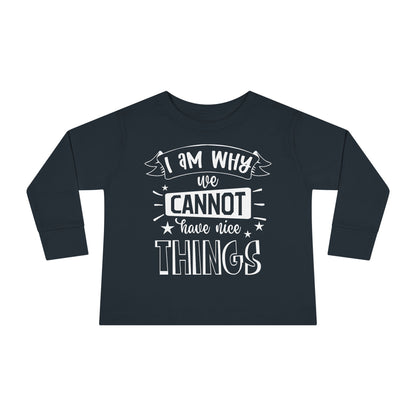 I Am Why We Cannot Have Nice Things Long Sleeve Tee