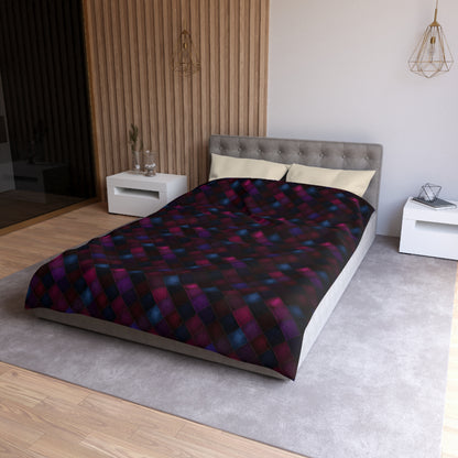 Velvet Patchwork Print Duvet Bedding Set