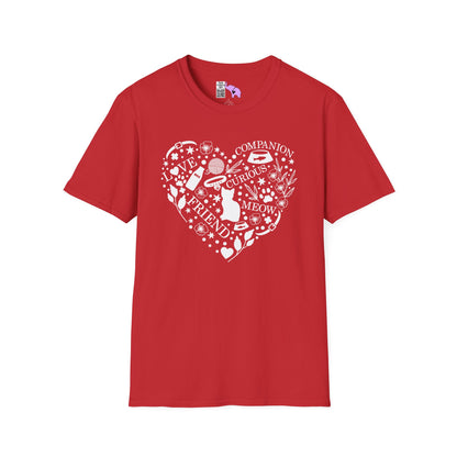 Cats Fill My Heart Adult T-shirt