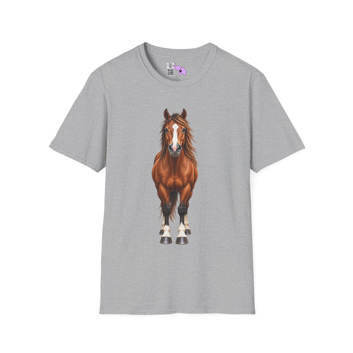""Front to Back Horse Lover Adult T-shirt