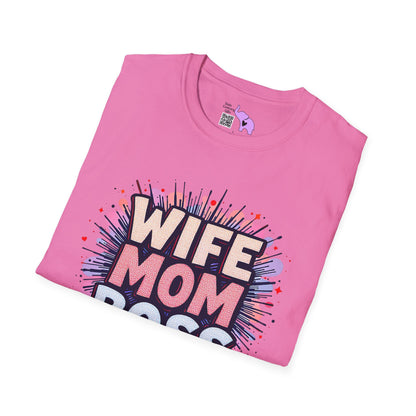 Wife Mom Boss Adult T-shirt