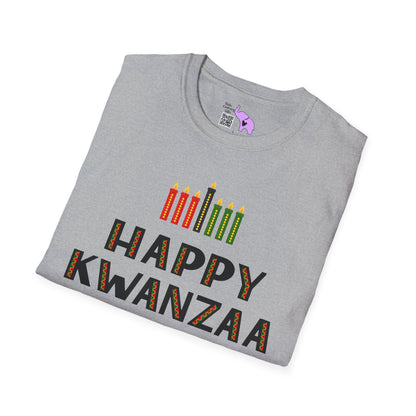 Happy Kwanzaa (Kinara) Adult T-shirt