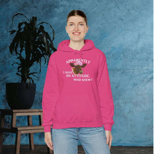 Apparently I Have An Attitude; Who Knew? Heavy Blend™ Hooded Sweatshirt