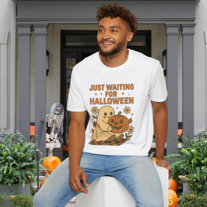 Just Waiting For Halloween Adult T-shirt