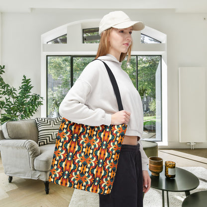 Autumn Kaleidoscope Canvas Tote Bag