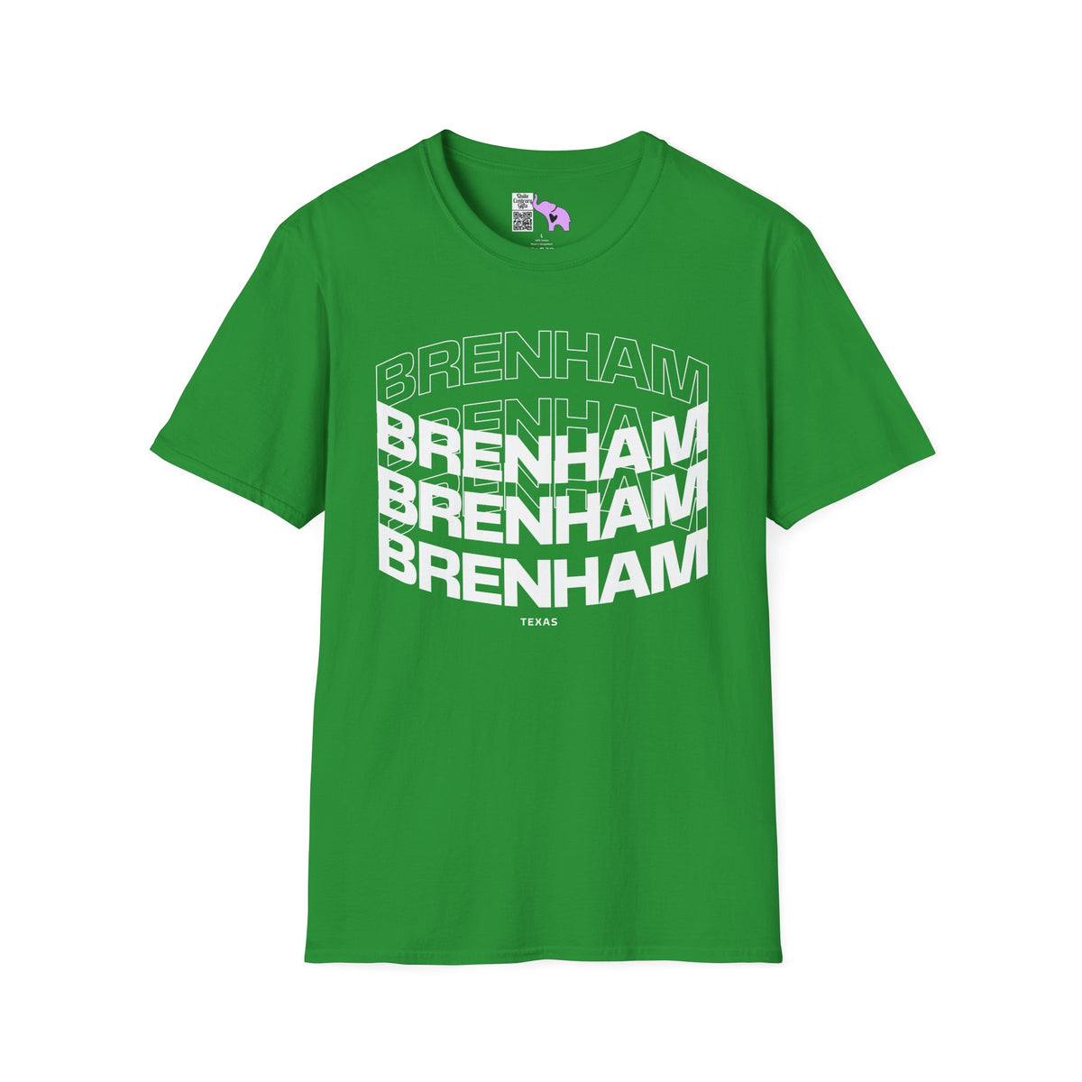 Brenham (Triple Arched) Texas Adult T-shirt