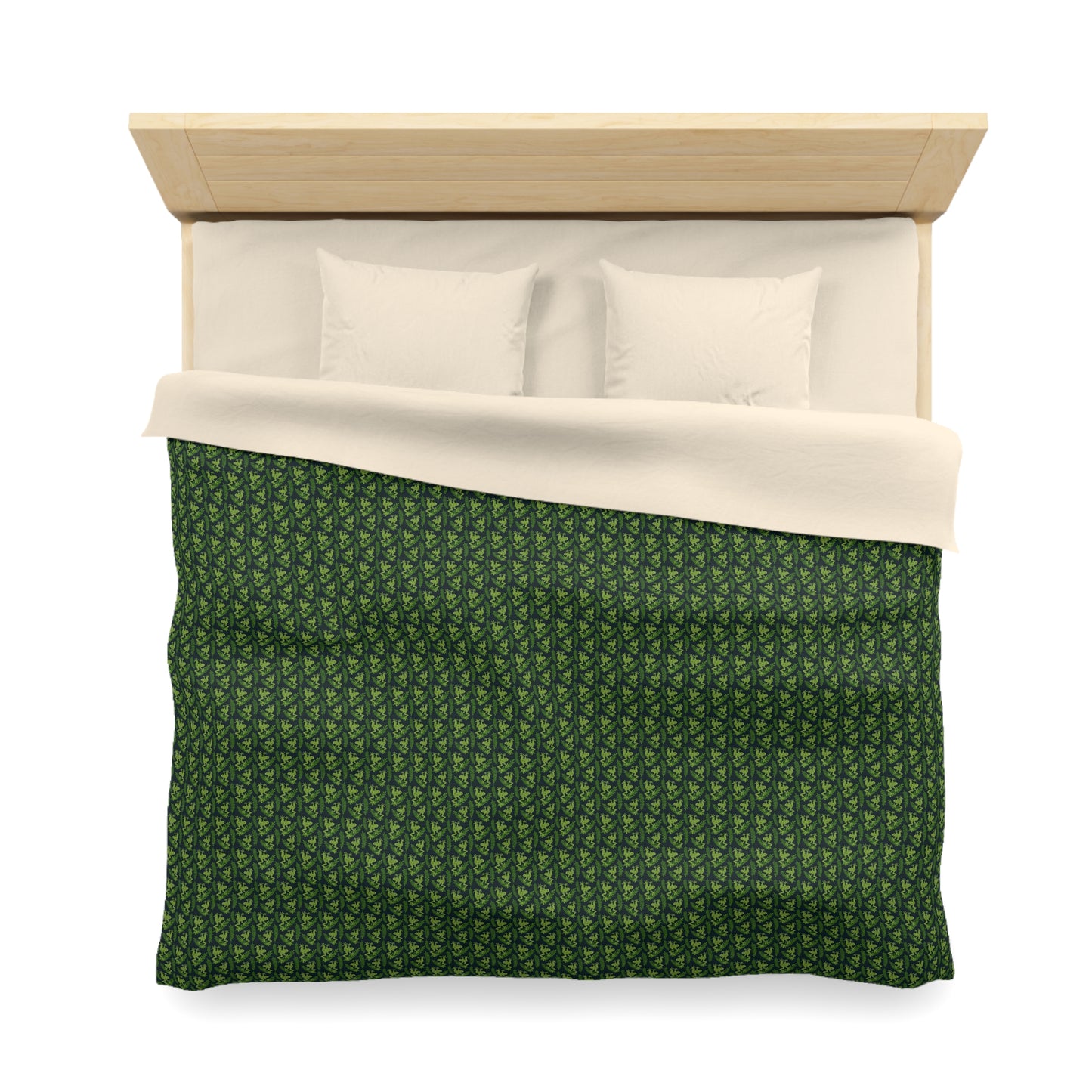 Emerald Canopy Frogs Microfiber Duvet Cover