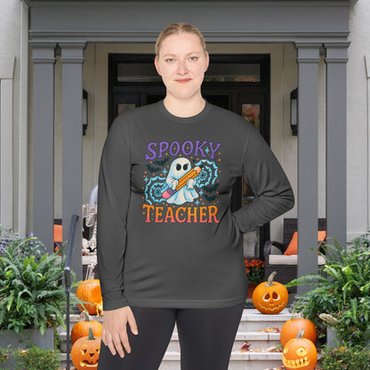 Spooky Teacher Adult Long Sleeve Tee