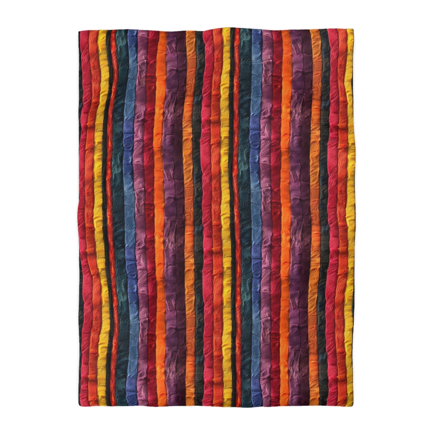 Vertical Vibes Microfiber Duvet Cover