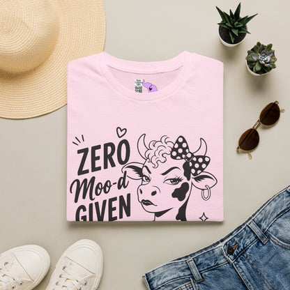 Zero Moo-d Given Adult T-shirt