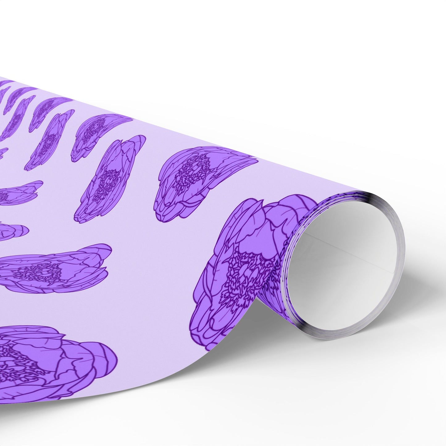 Lilac Mist Peonies Wrapping Paper