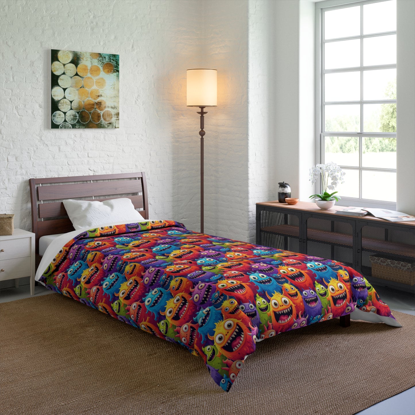 Happy Little Monsters Comforter