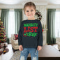 Naughty List Crew Toddler Long Sleeve Tee