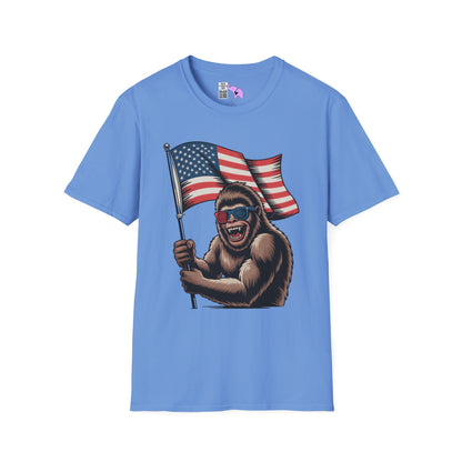 Patriotic Bigfoot Adult T-shirt