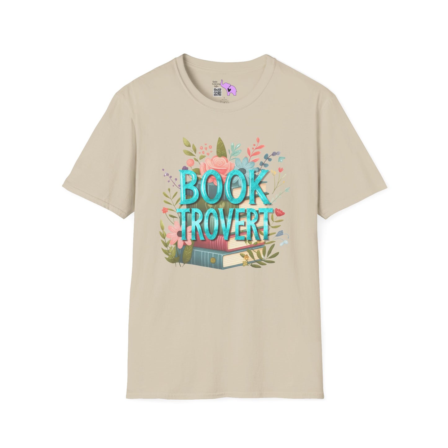 Booktrovert (Floral) Adult T-shirt